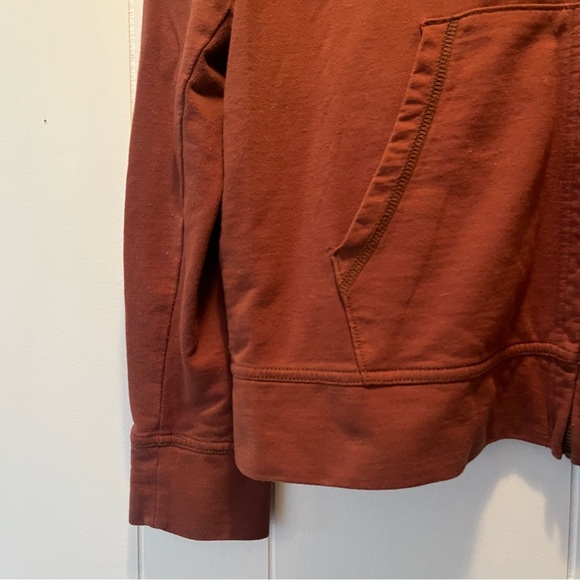 Rust Zip-Up Hoodie for Women - Picture 3 of 4